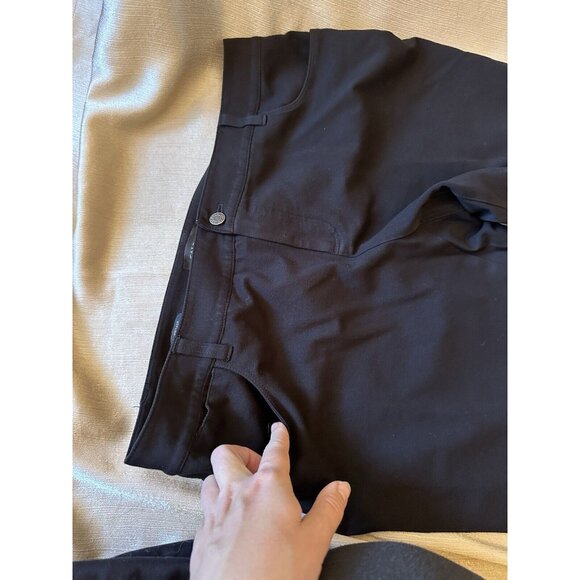 Eddie Bauer Ripstop Women Capri Pant Sz 6 Navy Cotton Cargo Mid Rise Casual - Picture 6 of 9